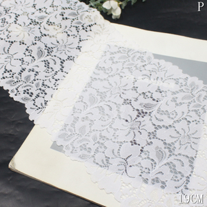 Guarni&ccedil;&atilde;o de renda el&aacute;stica floral rosa – renda el&aacute;stica (6 cores, 14,5–15,5 cm)